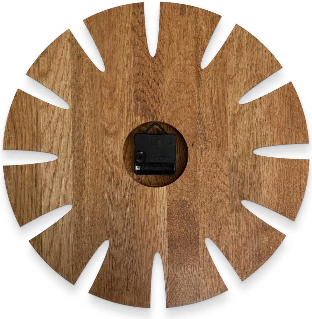 SENTOP | Drevené hodiny luxusný dizajn s prírodným spracovaním | SENTOP MAS014-AMBER-BLACK-30 analógové