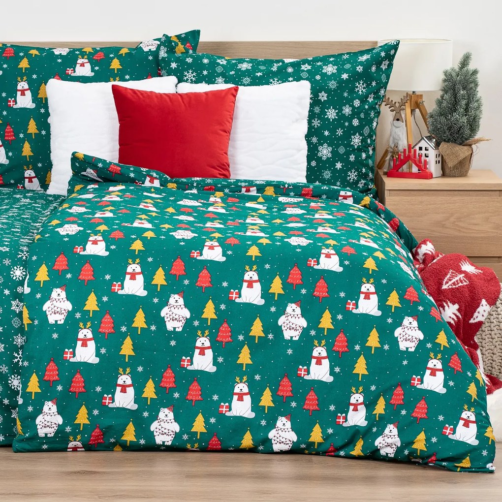 4Home Bavlnené obliečky Polar Bear, 140 x 200 cm, 70 x 90 cm