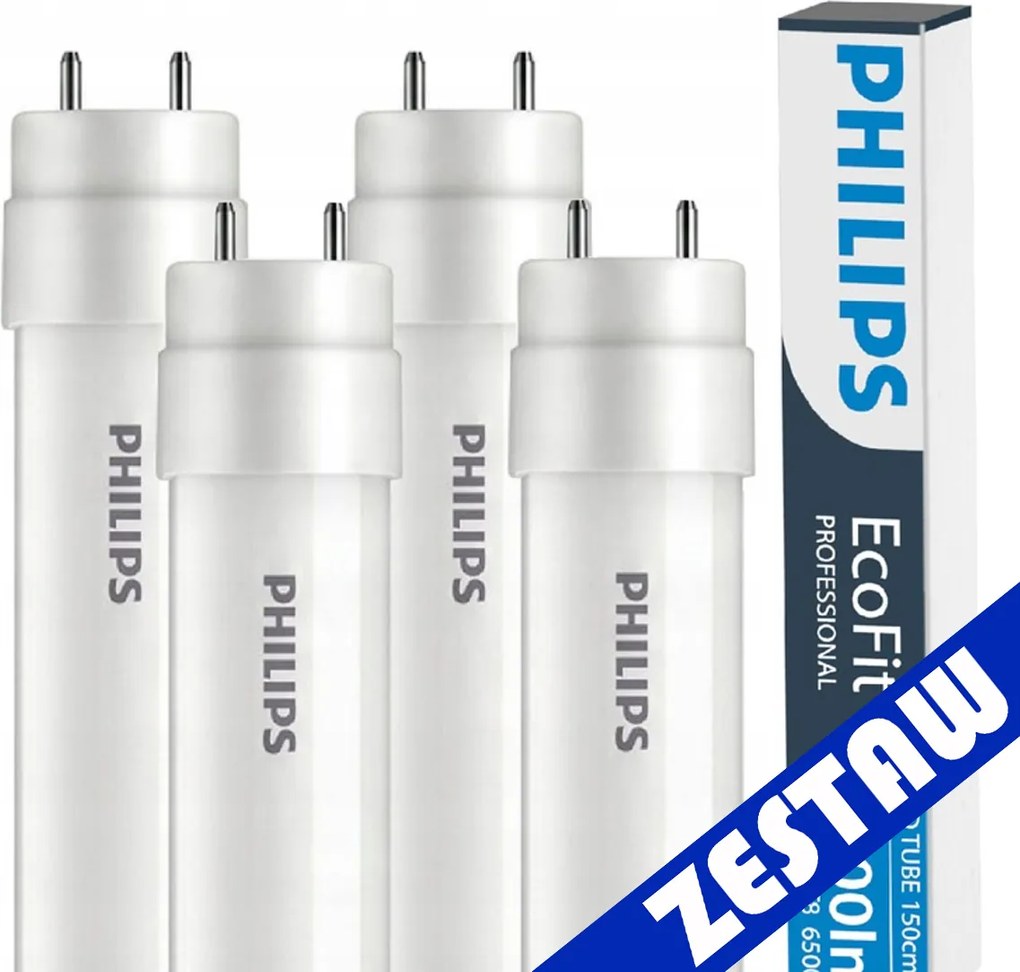 SADA 4x LED trubica Philips 150 cm 23W 2300 lm 6500 K 20 000 h EcoFit