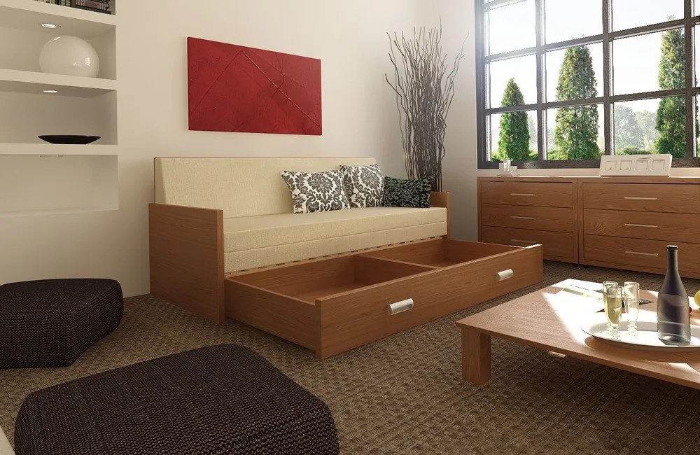 Wood Service Rozkladacia posteľ Ľubka 90 x 200