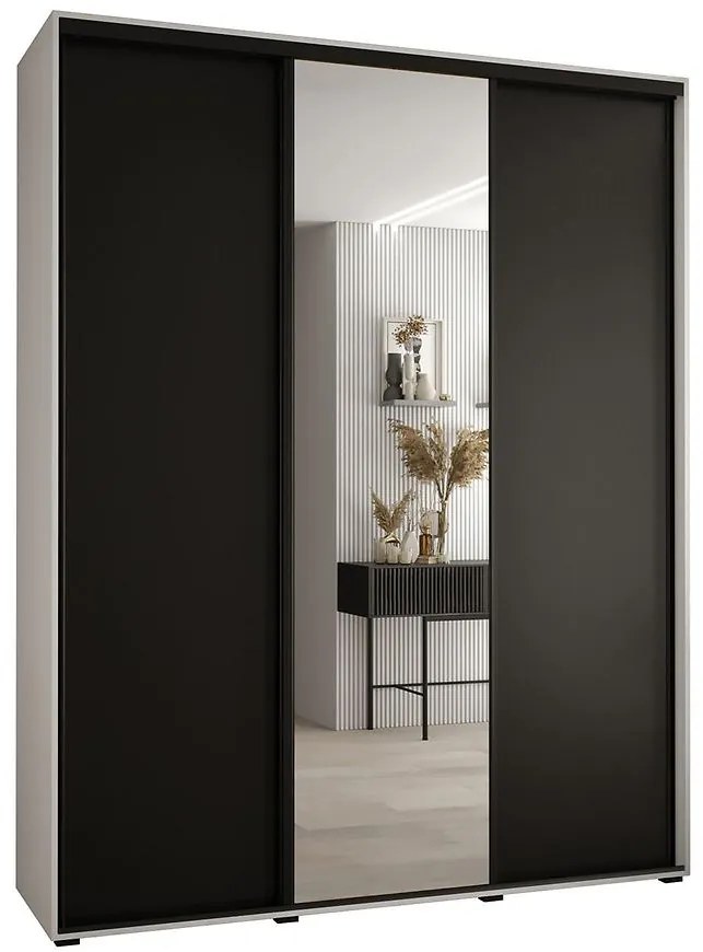 Skriňa 45 Canaris 3 190 biela/čierna/čierna