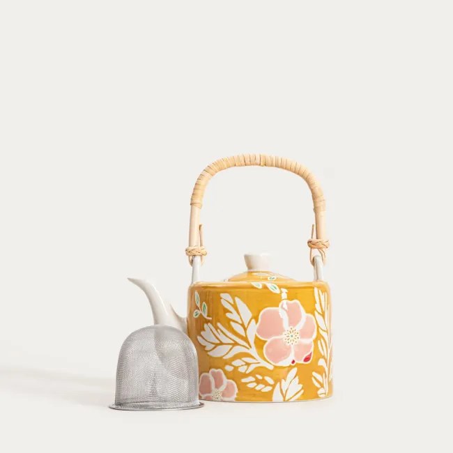 Čajník so šálkami CERRI 772375 žltý