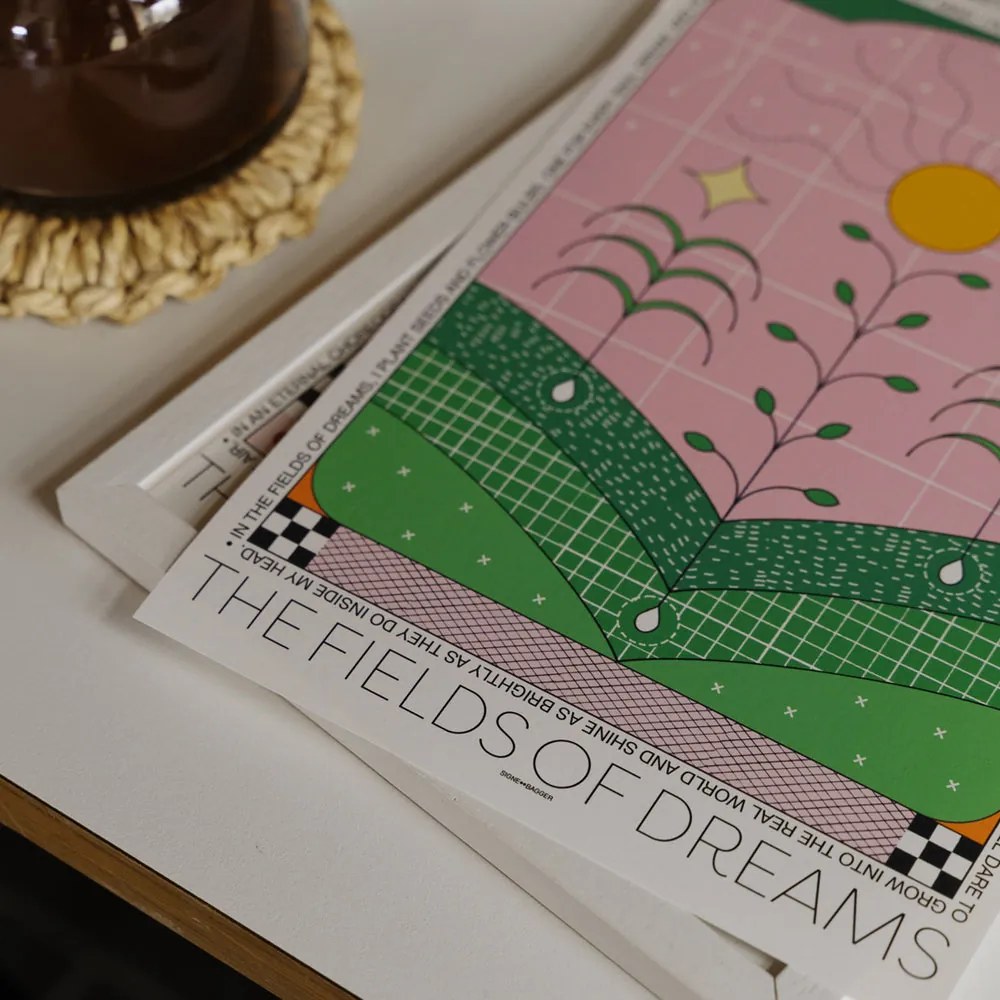 The Poster Club Plagát The Fields of Dreams by Signe Bagger 50x70 cm