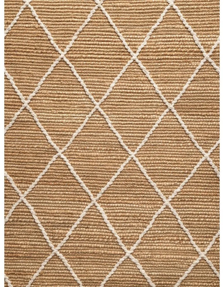 Ručne tkaný jutový koberec v prírodnej farbe 160x230 cm Kunu – Hanse Home