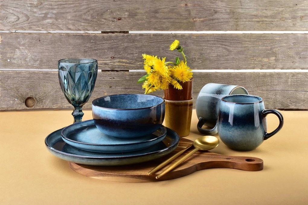 Jídelní talíř ESTER 20,8 cm modrý