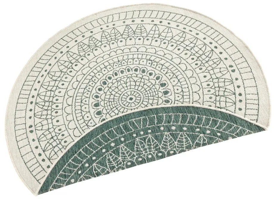 Zelený vonkajší koberec NORTHRUGS Porto, ø 140 cm