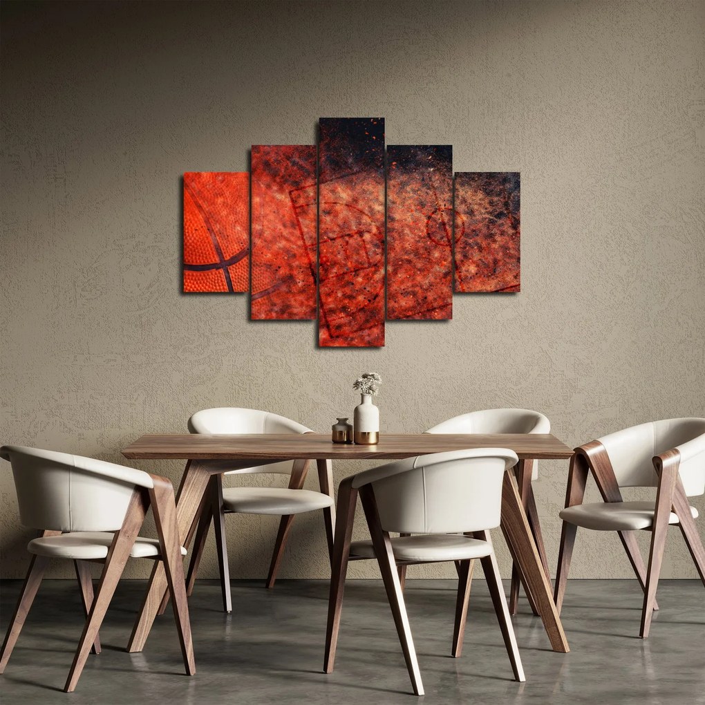 Obraz - Basketbalová lopta (150x105 cm)