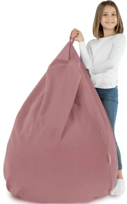 Plyšový sedací vak SAKO Pudrovo ružový