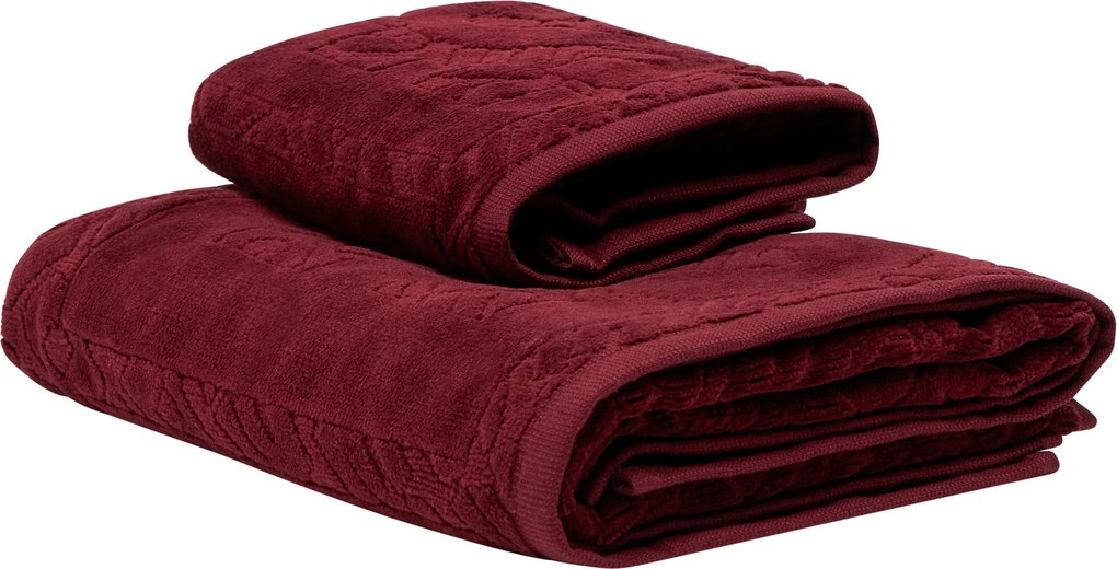 XXXLutz SADA FROTÉ UTERÁKOV, červená Diesel - Kúpeľňový textil - 004113001502