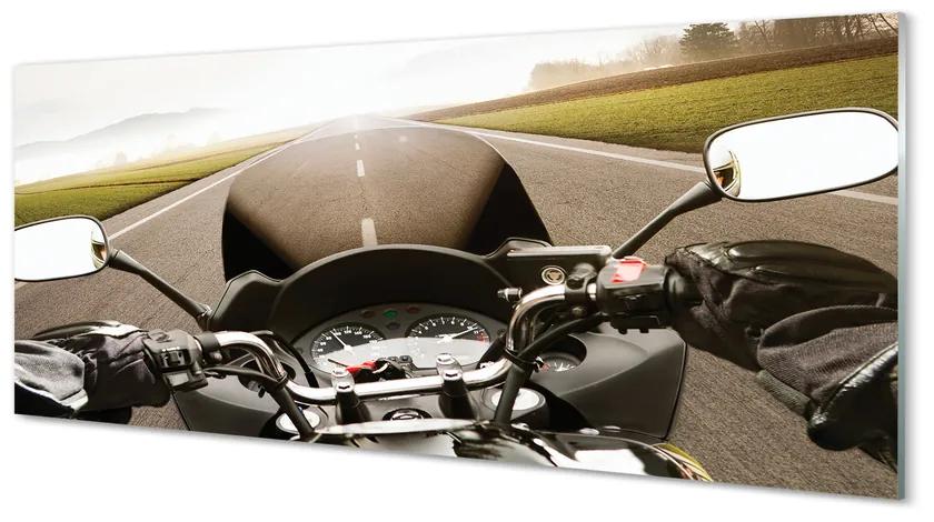 Obraz plexi Motocykla cestného oblohy top 120x60 cm