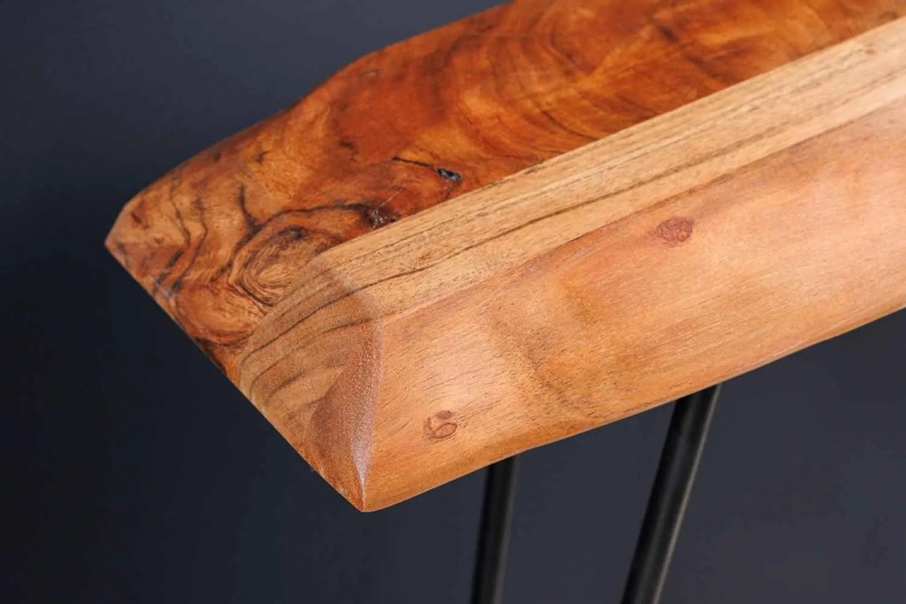 Dizajnová konzola Jax 104 cm akácia