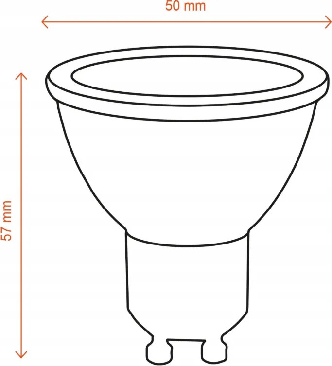 SADA 10x LED žiarovka GU10 5W 450lm - neutrálna biela