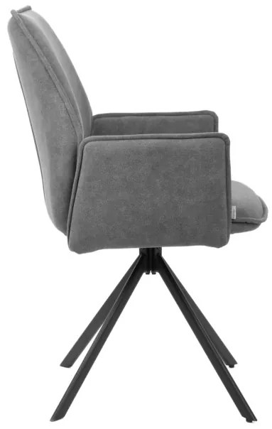 Otočná stolička LUGRO sivá 871707
