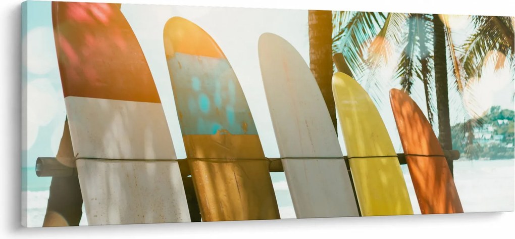 Obraz - Surfovacie dosky (120x50 cm)