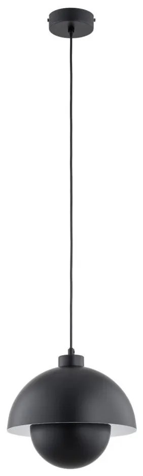 Luster na lanku KUGER 1xE27/15W/230V čierna