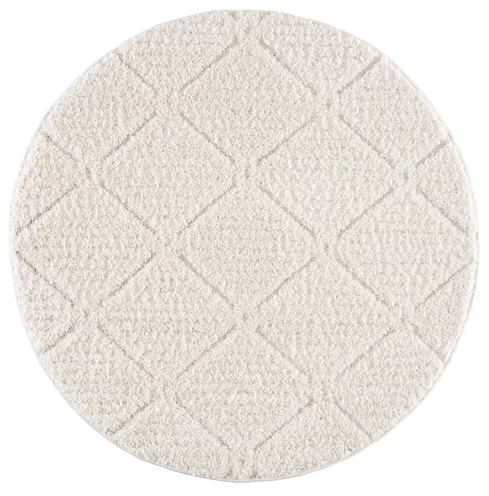 Dekorstudio Moderný okrúhly koberec FOCUS 2997 krémový Priemer koberca: 160cm