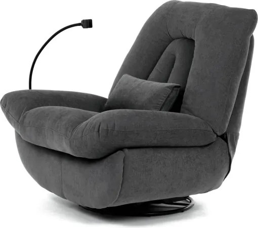 Polohovacie kreslo sivé, elektrické TV-7089 GREY2