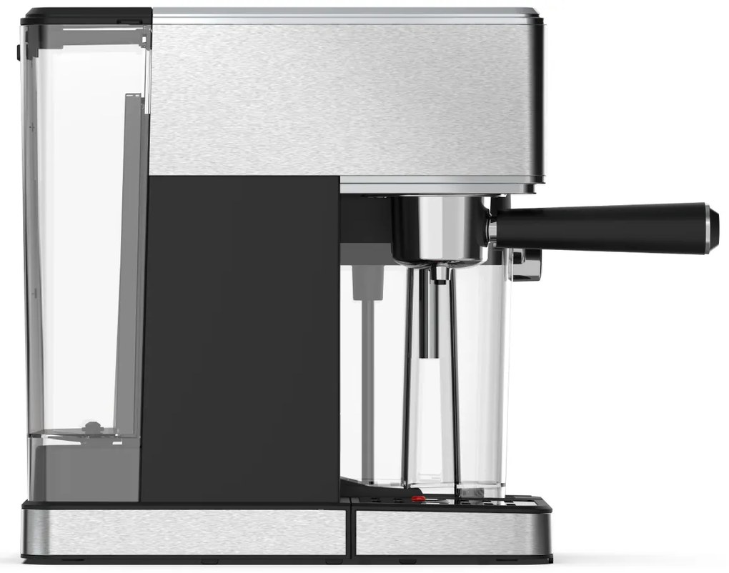 Pákový kávovar s napeňovačom mlieka BestBerg BBCF-2032 / 1350 W / 1,2 l / 20 bar / strieborná/čierna