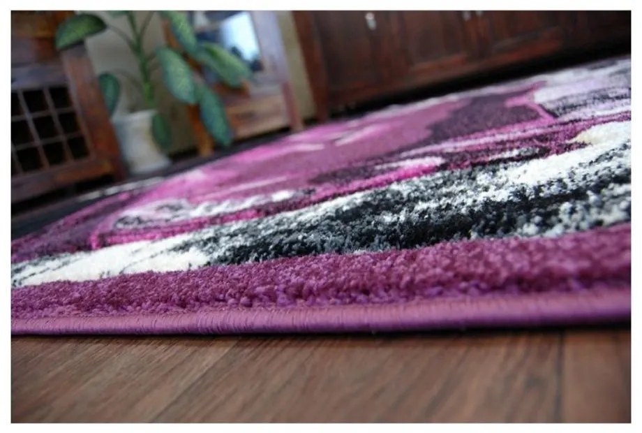 Detský kusový koberec Auto fialový 120x170cm