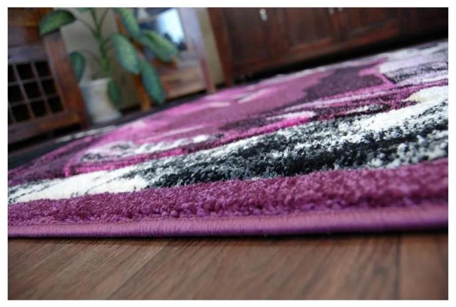 Detský kusový koberec Auto fialový 160x220cm