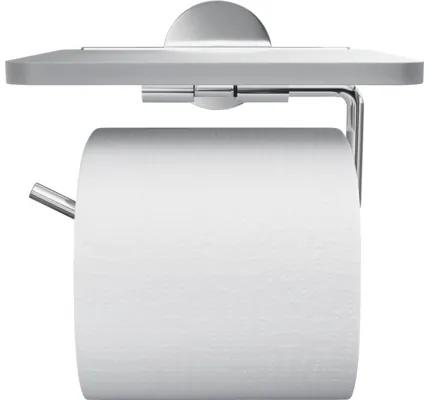 Držiak na toaletný papier REIKA SAKU s úložnou plochou lesklý chróm