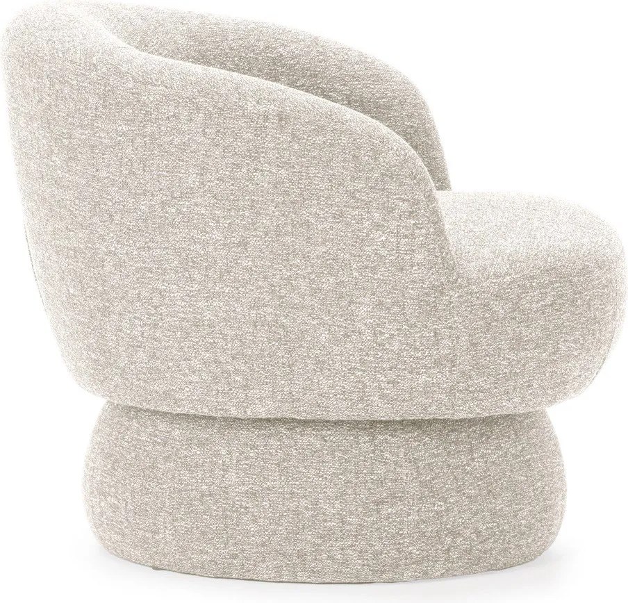 Béžové otočné kreslo Dali – MOME