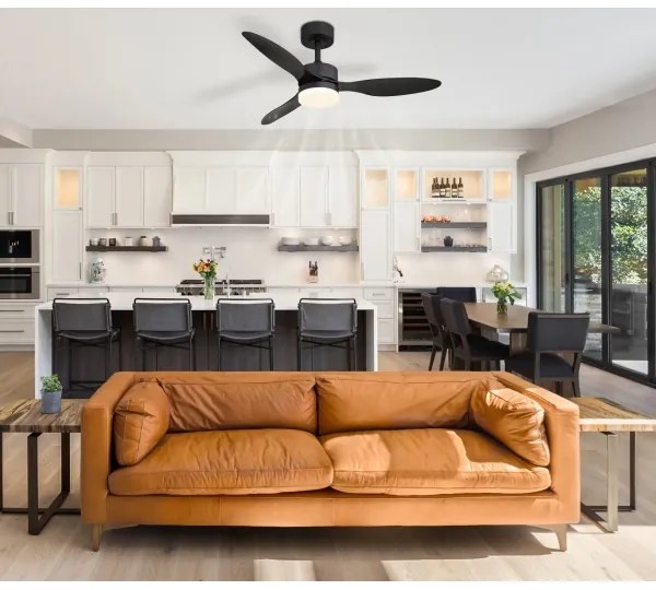 Globo 03608 - LED Stmievateľný stropný ventilátor BLACKWELL LED/20W/230V + DO