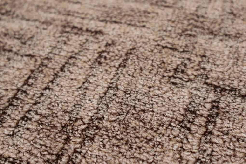 Metrážny koberec Dobro 43 hnedý, na mieru, šíře 3m,4m, hnedá, filc, obývacia izba, ITC
