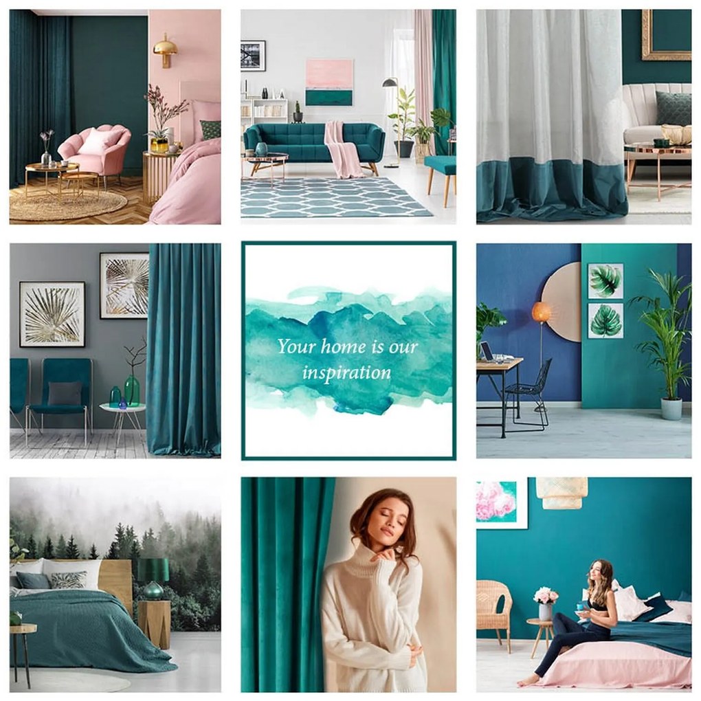 ZÁVES NA PÁSKE ADELINE 140X270 CM LISTY