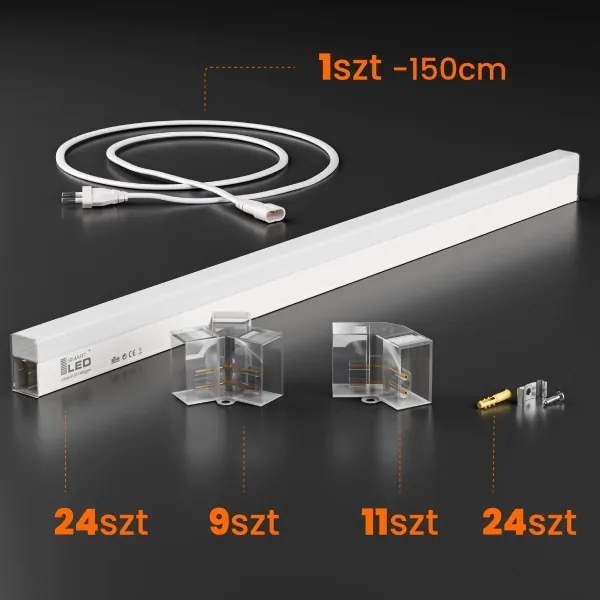 LED stmievateľné stropné svietidlo HEXAGON LED/192W/85-265V 5000K CRI 90 IP54 biela