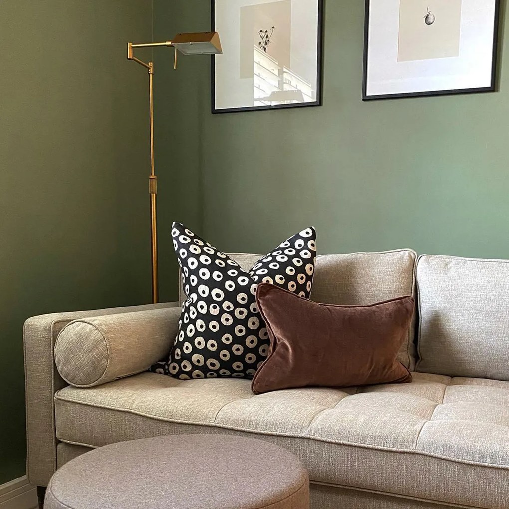 Stojaca lampa mosadz vrátane LED s dotykovým stmievačom - Notia