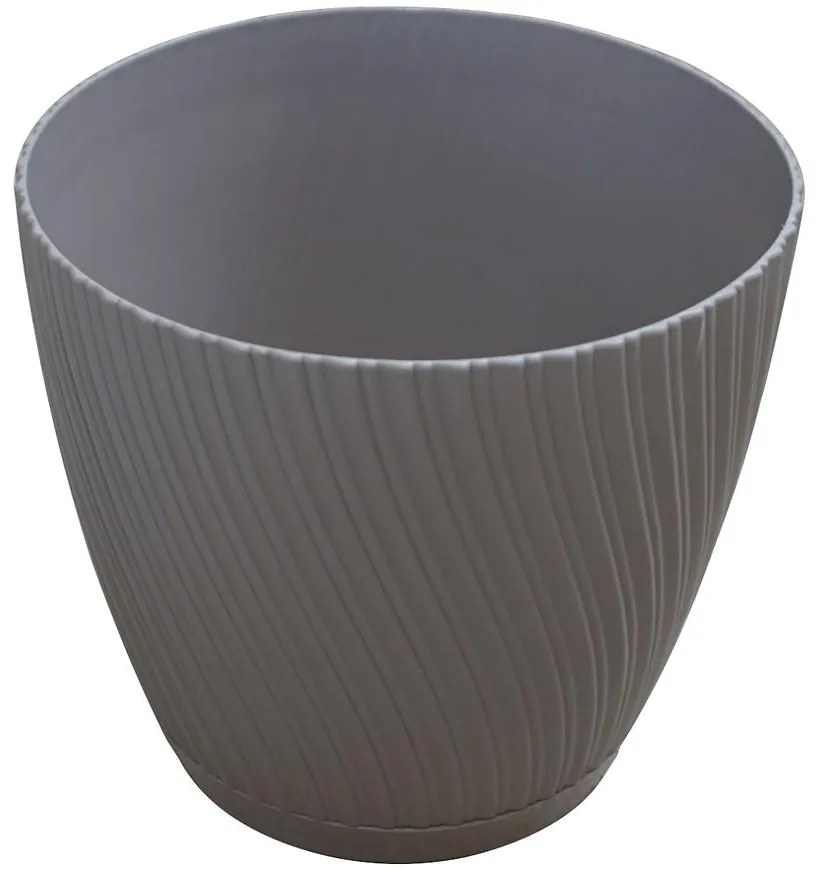 Kvetináč Mika S Podstavcom 17 cm taupe