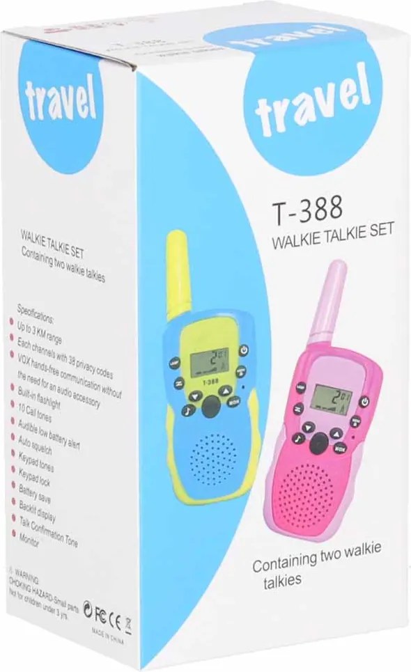 KIK Toki Detské vysielačky Walkie Talkie, sada 2 ks