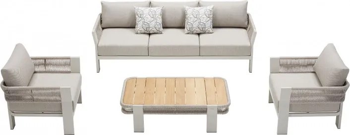 BORROMEO 5-miestna sedacia súprava svetlošedá