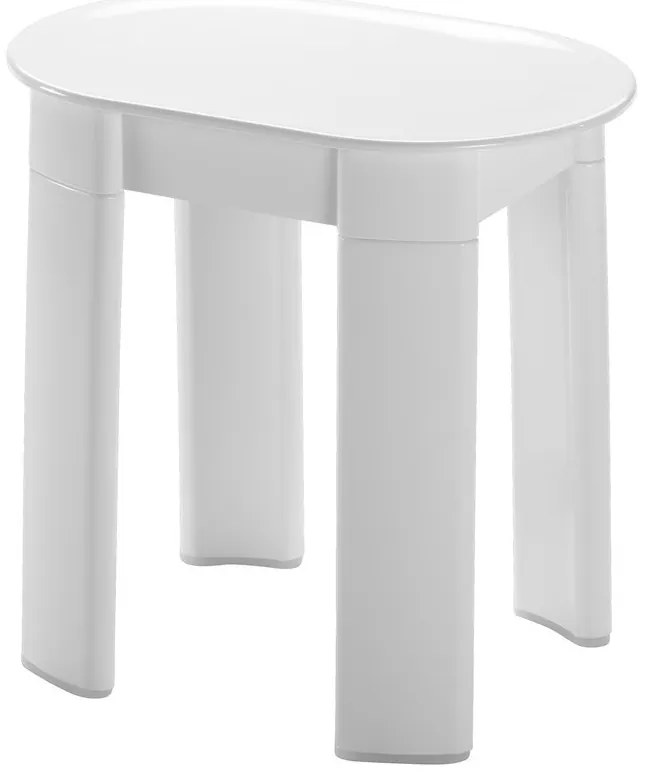 Aqualine Aqualine, TETRA Kúpeľňová stolička 42x41x27 cm, biely, 2872