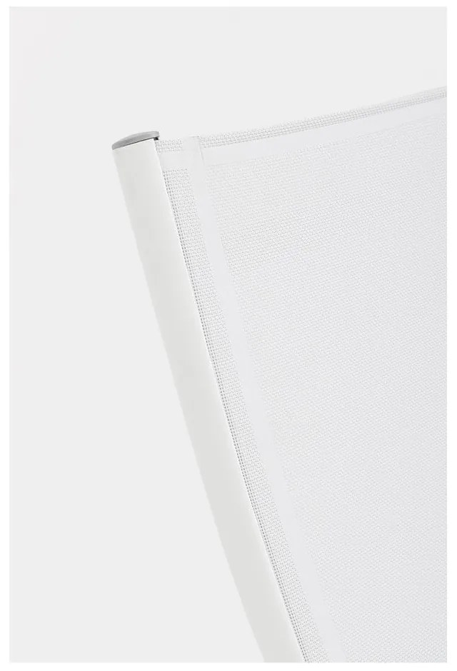 Biele kovové záhradné ležadlo Taylor – Bizzotto