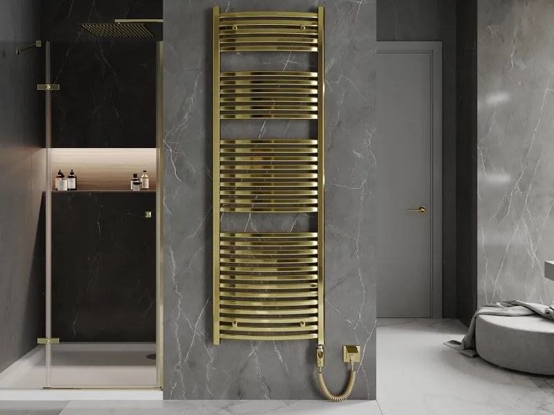 Mexen Helios, elektrické vykurovacie teleso 1800 x 600 mm, 900 W, zlatá lesklá, W103-1800-600-2900-50