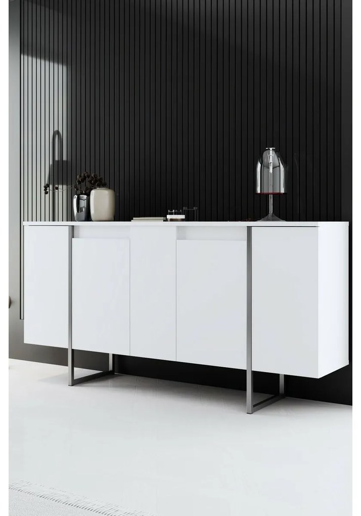 Skrinka Luxe White and Silver