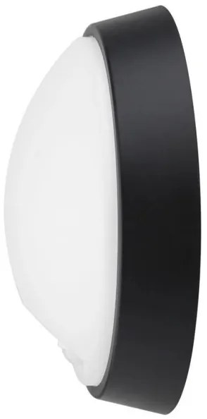 LED Vonkajšie nástenné svietidlo so senzorom LED/12W/230V IP65 čierna