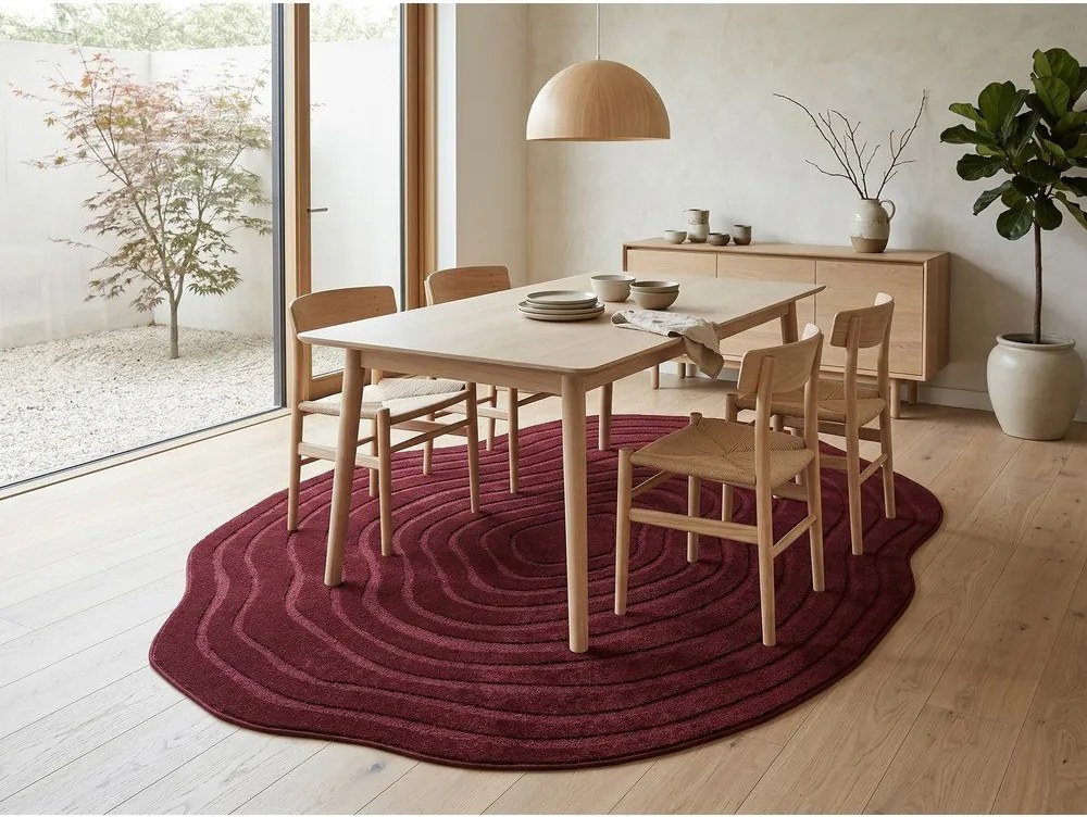 Vínovočervený koberec 160x230 cm Pebble – ESTE