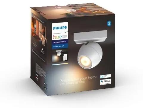 PHILIPS HUE Nástenné LED inteligentné bodové svietidlo HUE BUCKRAM, 1xGU10, 5W, teplá biela-studená biela, biele
