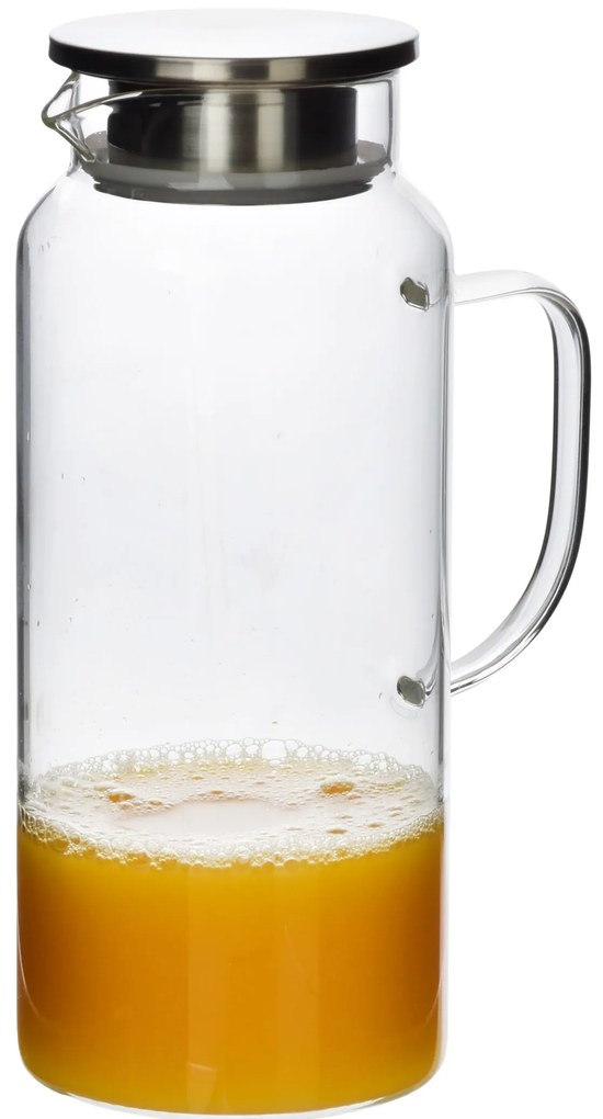 Skleněný džbánek s víkem CLARA 1,9 L transparentní