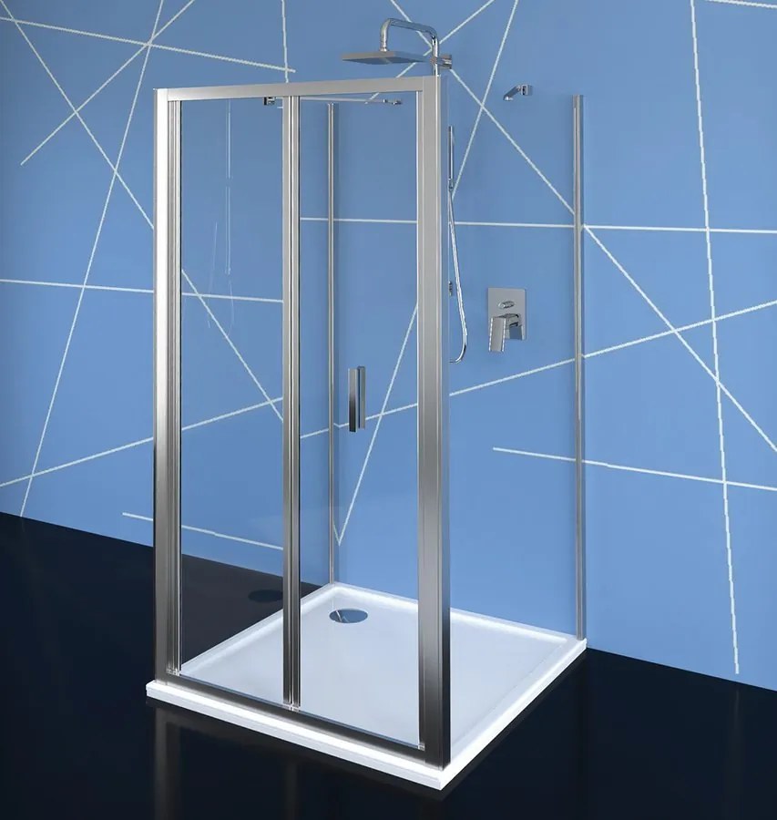 Polysan EASY, 3-stenový sprchový kút 800x900mm, skladacie dvere, L/P varianta, číre sklo, EL1980EL3315EL3315