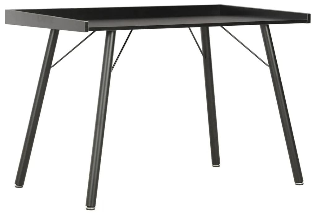 vidaXL Stôl čierny 90x50x79 cm