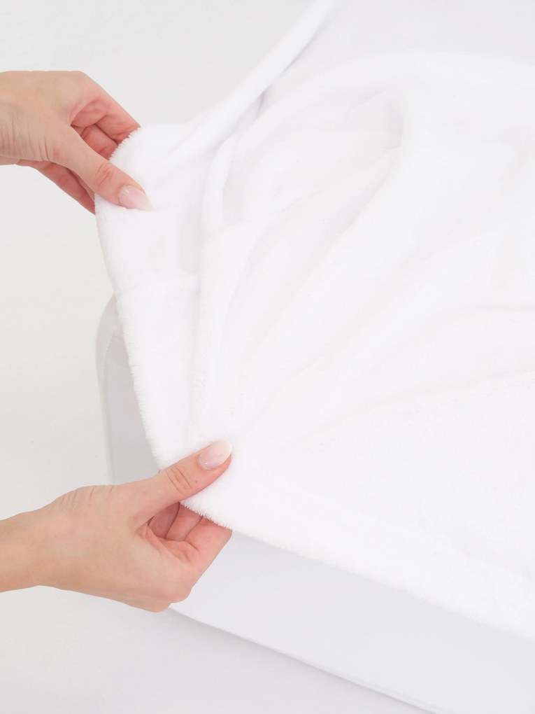 Plachta mikroplyš Deluxe 160 x 200 cm - biele