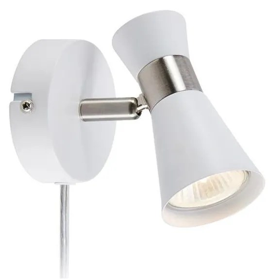 Markslöjd 108627- Nástenné bodové svietidlo FOLIE 1xGU10/7W/230V biela/matný chróm