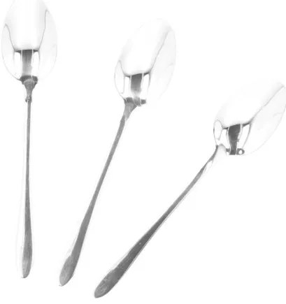 Súprava čajových lyžičiek STILO strieborná 3 ks ALL 993163