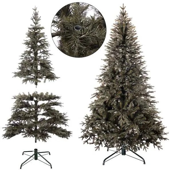 SPRINGOS Prémiový umelý vianočný stromček 220 cm, alpský smrek CT0099