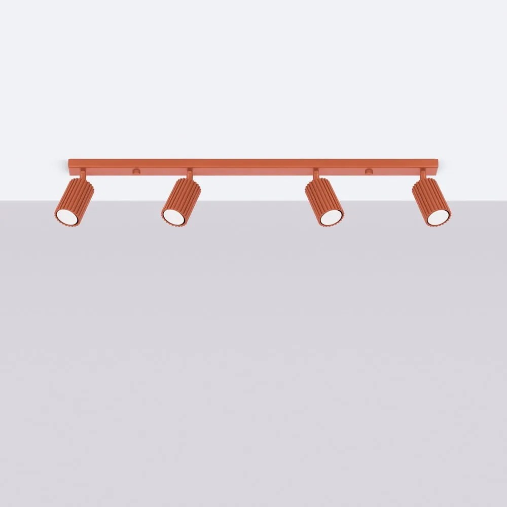 Bodové svietidlo v tehlovej farbe 6,5x81 cm Gleam – Sollux