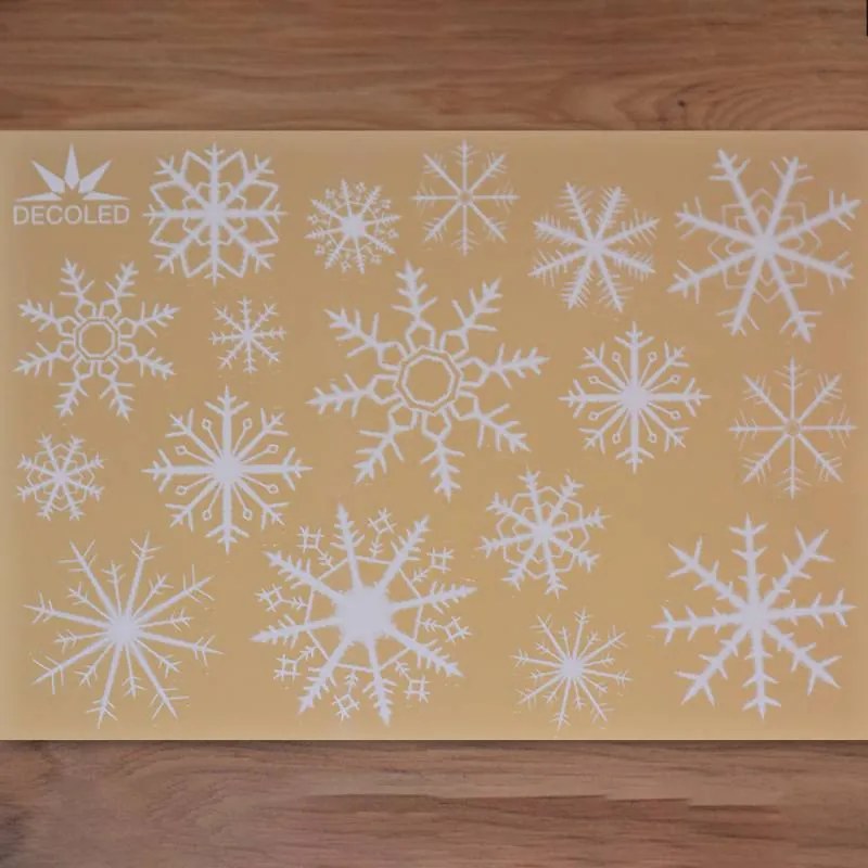 DECOLED Dekorativní polep do oken A3 vločky